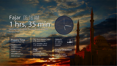 Prayers times windows 8 App